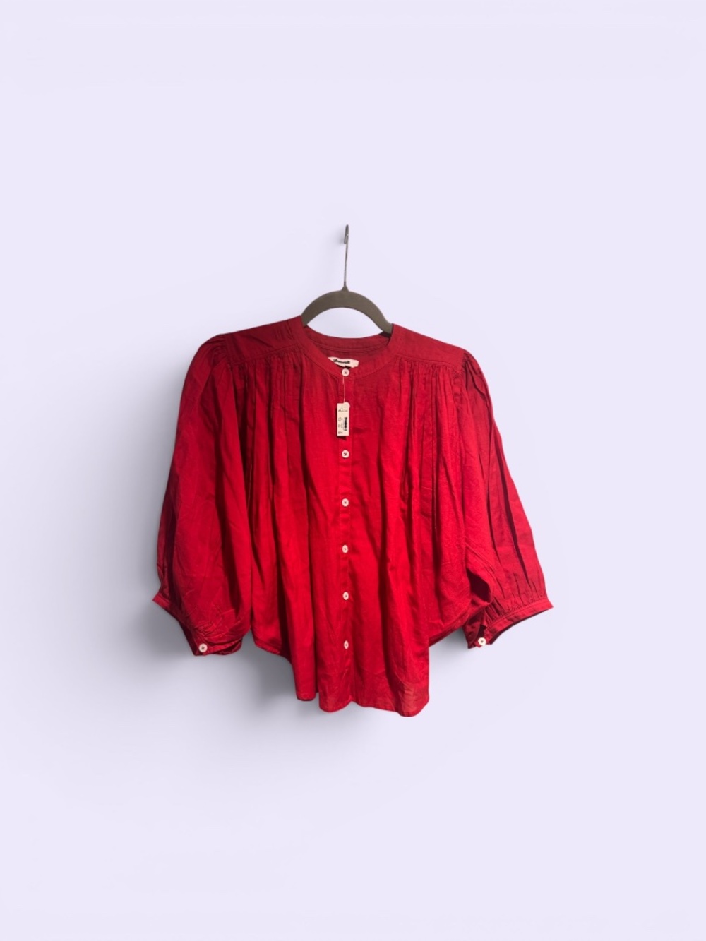 Madewell XS red blouse